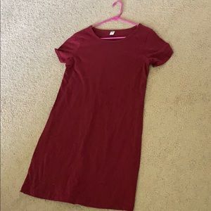 Long T-shirt dress.